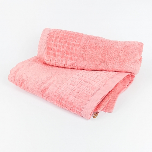 Ręcznik bawełna egipska PAULO 70x140 - różowy